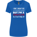 I Don't Mean to Be Chess Player Womens Wider Cut T-Shirt Royal Blue