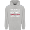 I Don't Mean to Be Darts Player Childrens Kids Hoodie Sports Grey