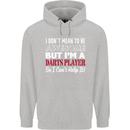 I Don't Mean to Be Darts Player Childrens Kids Hoodie Sports Grey