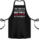 I Don't Mean to Be Darts Player Cotton Apron 100% Organic Black