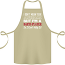 I Don't Mean to Be Darts Player Cotton Apron 100% Organic Khaki