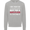 I Don't Mean to Be Darts Player Kids Sweatshirt Jumper Sports Grey