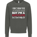 I Don't Mean to Be Darts Player Kids Sweatshirt Jumper Storm Grey