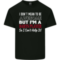I Don't Mean to Be Darts Player Mens Cotton T-Shirt Tee Top Black