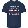 I Don't Mean to Be Darts Player Mens Cotton T-Shirt Tee Top Navy Blue