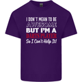 I Don't Mean to Be Darts Player Mens Cotton T-Shirt Tee Top Purple