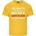 I Don't Mean to Be Darts Player Mens Cotton T-Shirt Tee Top Yellow
