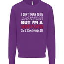 I Don't Mean to Be Darts Player Mens Sweatshirt Jumper Purple