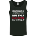I Don't Mean to Be Darts Player Mens Vest Tank Top Black