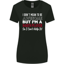 I Don't Mean to Be Darts Player Womens Wider Cut T-Shirt Black