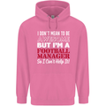 I Don't Mean to Be Football Manager Footy Mens 80% Cotton Hoodie Azelea