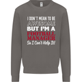 I Don't Mean to Be Football Manager Footy Mens Sweatshirt Jumper Charcoal