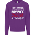I Don't Mean to Be Football Manager Footy Mens Sweatshirt Jumper Purple