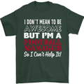 I Don't Mean to Be Football Manager Footy Mens T-Shirt Cotton Gildan Forest Green