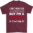 I Don't Mean to Be Football Manager Footy Mens T-Shirt Cotton Gildan Maroon