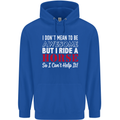 I Don't Mean to Be I Ride a Horse Riding Childrens Kids Hoodie Royal Blue