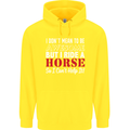 I Don't Mean to Be I Ride a Horse Riding Childrens Kids Hoodie Yellow