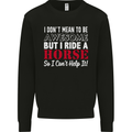 I Don't Mean to Be I Ride a Horse Riding Kids Sweatshirt Jumper Black