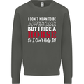I Don't Mean to Be I Ride a Horse Riding Kids Sweatshirt Jumper Storm Grey