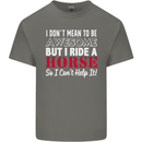 I Don't Mean to Be I Ride a Horse Riding Kids T-Shirt Childrens Charcoal
