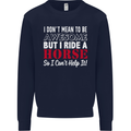 I Don't Mean to Be I Ride a Horse Riding Mens Sweatshirt Jumper Navy Blue