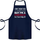 I Don't Mean to Be I'm a Fisherman Fishing Cotton Apron 100% Organic Navy Blue