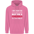 I Don't Mean to Be I'm a Fisherman Fishing Mens 80% Cotton Hoodie Azelea