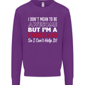 I Don't Mean to Be I'm a Fisherman Fishing Mens Sweatshirt Jumper Purple
