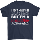 I Don't Mean to Be I'm a Fisherman Fishing Mens T-Shirt Cotton Gildan Navy Blue