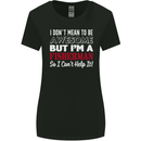 I Don't Mean to Be I'm a Fisherman Fishing Womens Wider Cut T-Shirt Black