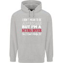 I Don't Mean to Be I'm a Scuba Diver Diving Childrens Kids Hoodie Sports Grey