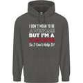 I Don't Mean to Be I'm a Scuba Diver Diving Childrens Kids Hoodie Storm Grey
