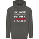 I Don't Mean to Be I'm a Scuba Diver Diving Childrens Kids Hoodie Storm Grey