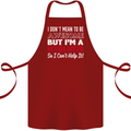 I Don't Mean to Be I'm a Scuba Diver Diving Cotton Apron 100% Organic Maroon