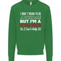 I Don't Mean to Be I'm a Scuba Diver Diving Kids Sweatshirt Jumper Irish Green