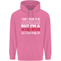 I Don't Mean to Be I'm a Scuba Diver Diving Mens 80% Cotton Hoodie Azelea