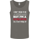 I Don't Mean to Be I'm a Scuba Diver Diving Mens Vest Tank Top Charcoal