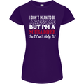 I Don't Mean to Be I'm a Scuba Diver Diving Womens Petite Cut T-Shirt Purple