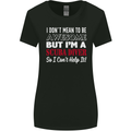 I Don't Mean to Be I'm a Scuba Diver Diving Womens Wider Cut T-Shirt Black