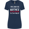 I Don't Mean to Be I'm a Scuba Diver Diving Womens Wider Cut T-Shirt Navy Blue