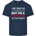 I Don't Mean to Be I'm a Skydiver Freefall Mens Cotton T-Shirt Tee Top Navy Blue