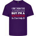 I Don't Mean to Be I'm a Skydiver Freefall Mens Cotton T-Shirt Tee Top Purple