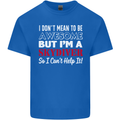 I Don't Mean to Be I'm a Skydiver Freefall Mens Cotton T-Shirt Tee Top Royal Blue