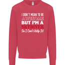 I Don't Mean to Be I'm a Skydiver Freefall Mens Sweatshirt Jumper Heliconia