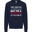 I Don't Mean to Be I'm a Skydiver Freefall Mens Sweatshirt Jumper Navy Blue