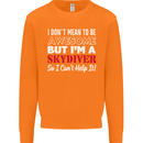 I Don't Mean to Be I'm a Skydiver Freefall Mens Sweatshirt Jumper Orange