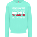I Don't Mean to Be I'm a Skydiver Freefall Mens Sweatshirt Jumper Peppermint