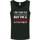 I Don't Mean to Be I'm a Skydiver Freefall Mens Vest Tank Top Black