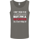I Don't Mean to Be I'm a Skydiver Freefall Mens Vest Tank Top Charcoal