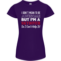 I Don't Mean to Be I'm a Skydiver Freefall Womens Petite Cut T-Shirt Purple